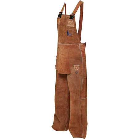 Welding Overalls Split Leather H.D. Brown, Size X4L
